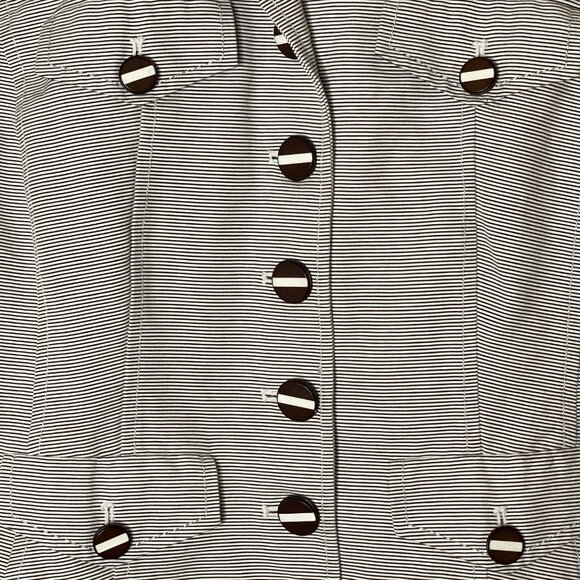 Worth Vintage Striped Button Cotton Blazer Jacket Sz 6 USA Made - Picture 3 of 6